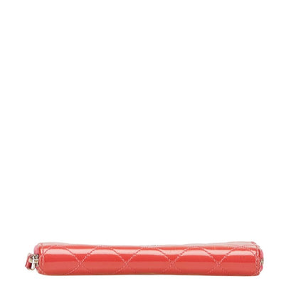 Chanel Coco Mark Brilliant Matelasse Patent Leather Long Wallet