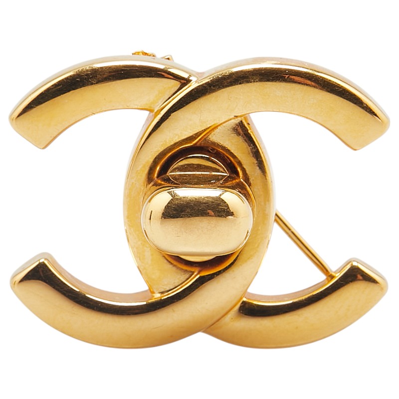 Chanel Coco Mark Turnlock Brooch