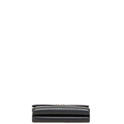 Chanel Coco Mark Trifold Wallet Leather Wallet