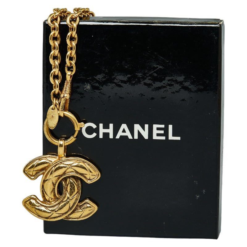 Chanel CC Matelasse Chain Necklace  Metal Necklace in Good condition