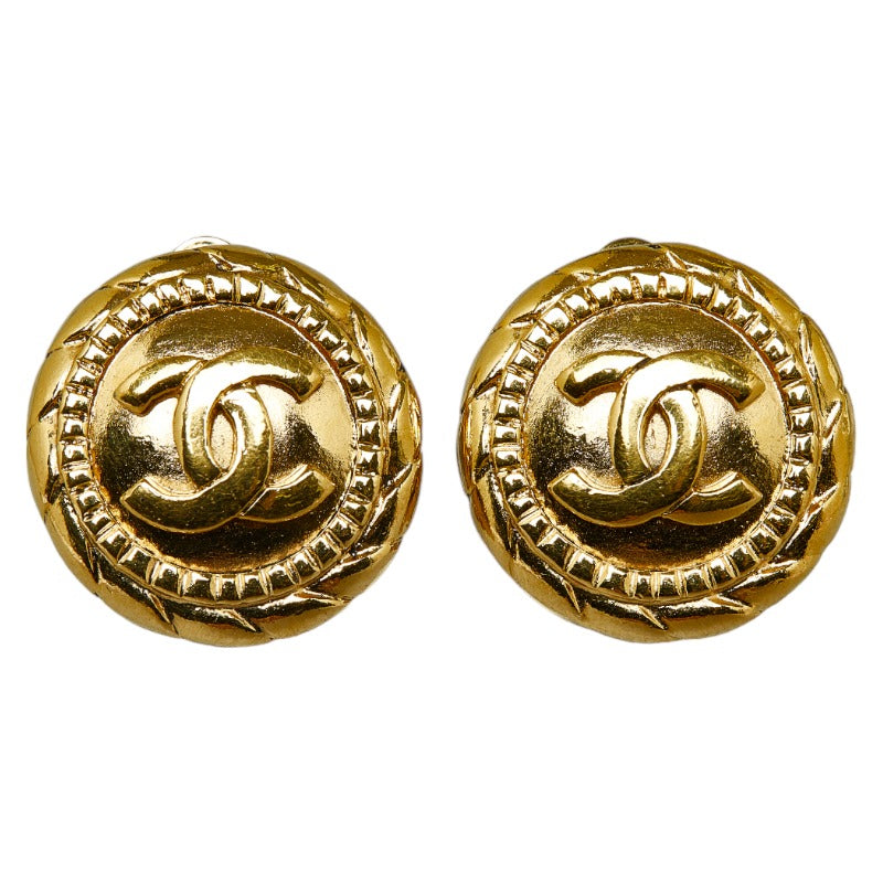 Chanel CC Clip On Earrings  Metal Earrings in Excellent condition