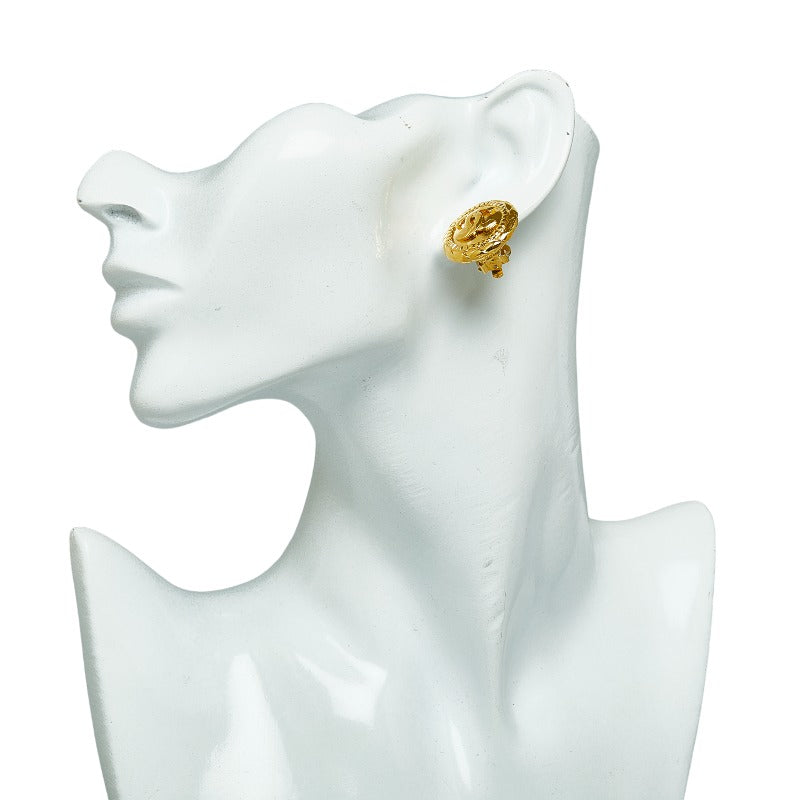 Chanel CC Clip On Earrings  Metal Earrings in Excellent condition