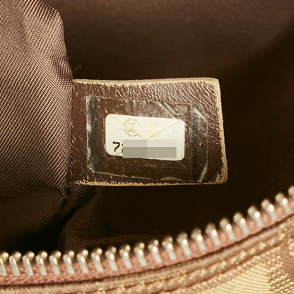 Chanel New Travel Line Mini Boston Bag Canvas Handbag in Good condition