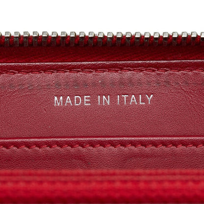 Chanel CC Patent Matelasse Zip Around Wallet  Leather Long Wallet in Good condition