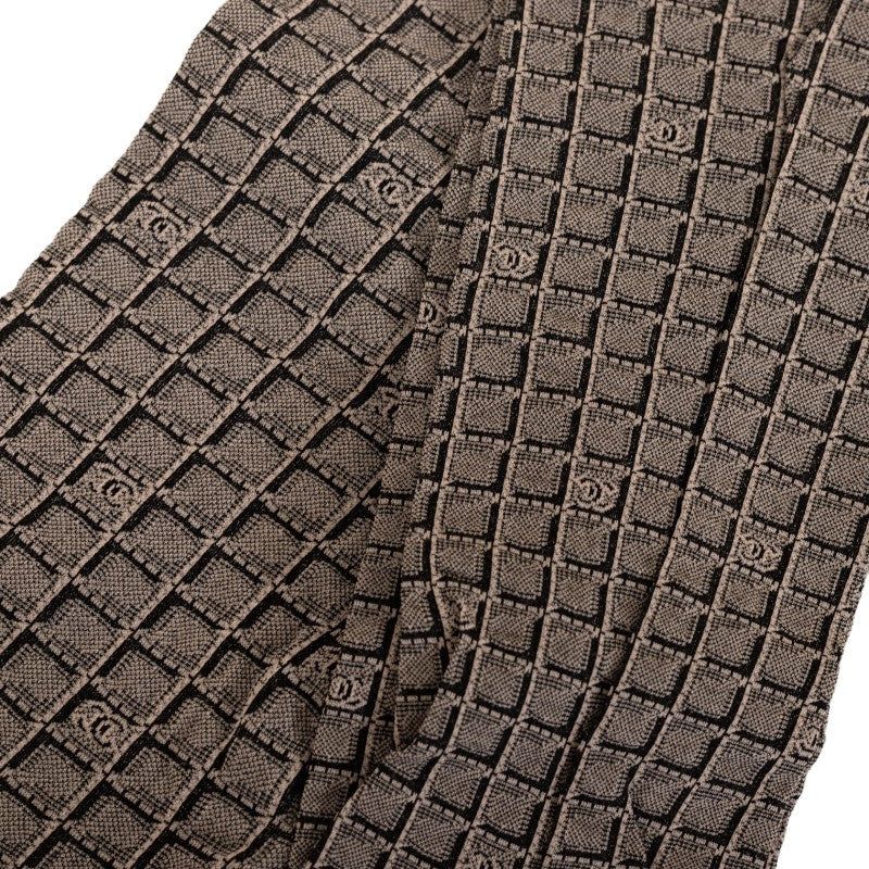 Chanel Cotton Coco Mark Block Check Tights