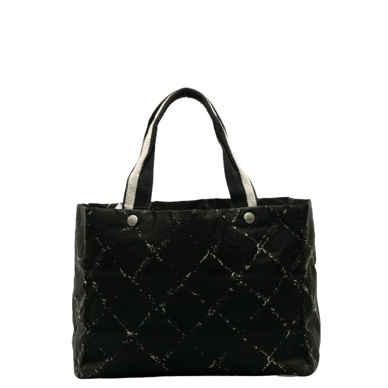 Chanel CC Travel Line Tote Canvas Tote Bag in Fair condition
