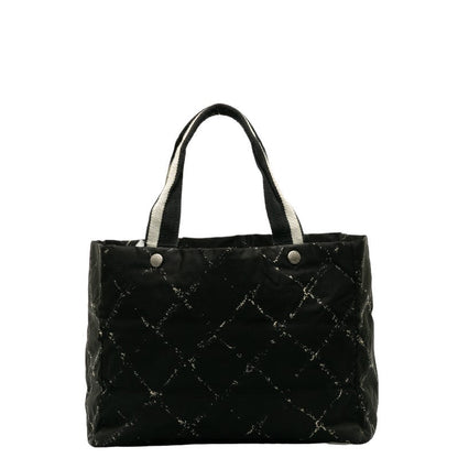 Chanel CC Travel Line Tote Canvas Tote Bag in Fair condition