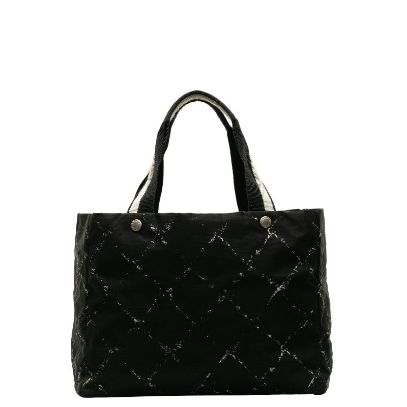 Chanel CC Travel Line Tote Canvas Tote Bag in Fair condition