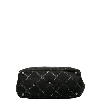 Chanel CC Travel Line Tote Canvas Tote Bag in Fair condition
