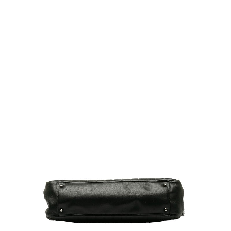 Chanel Vertical Quilt LAX East West Bag Leather Shoulder Bag in Good condition