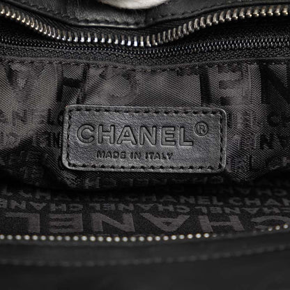 Chanel Vertical Quilt LAX East West Bag Leather Shoulder Bag in Good condition
