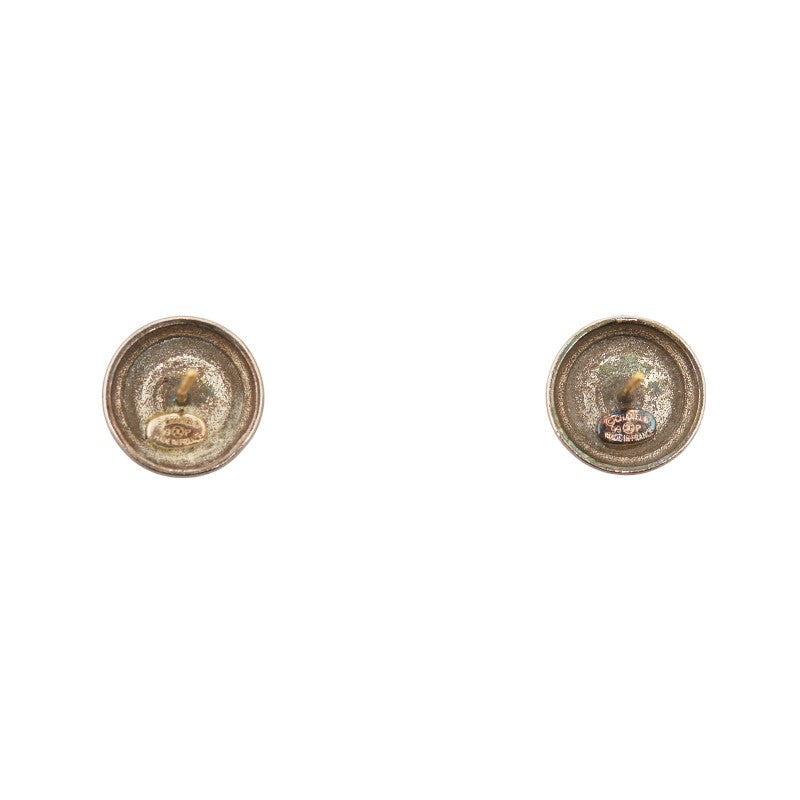 Chanel CC Stud Earrings  Metal Earrings in Fair condition