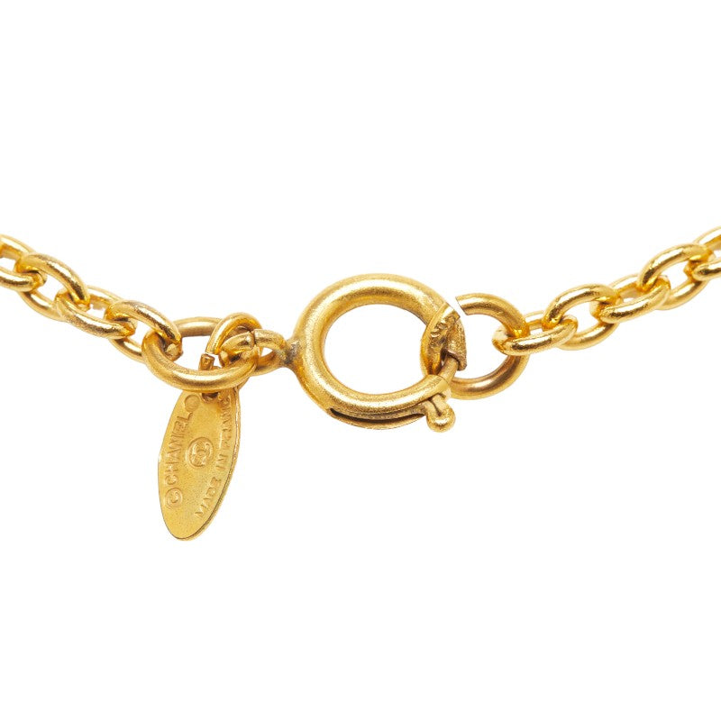 Chanel CC Matelasse Pendant Necklace  Metal Necklace in Good condition