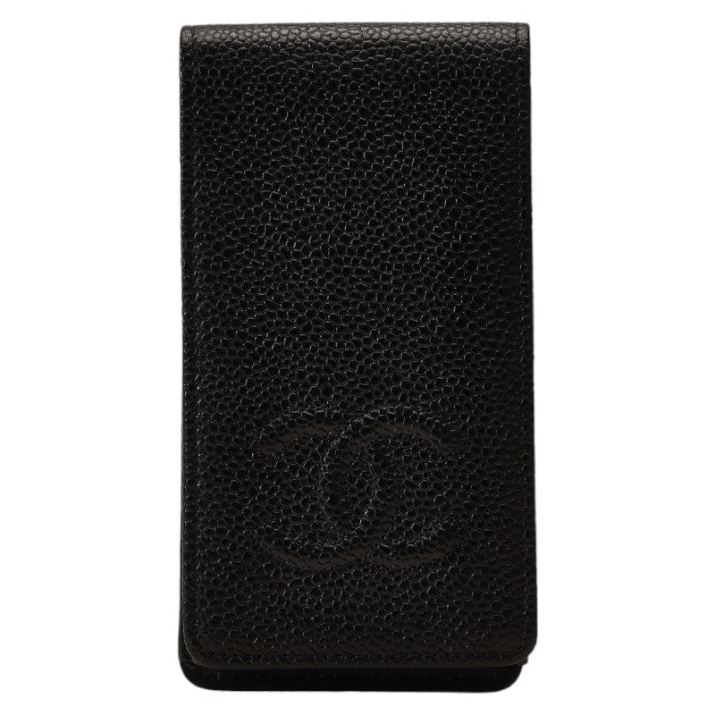 Chanel CC Caviar Phone Case Leather Other in Excellent condition