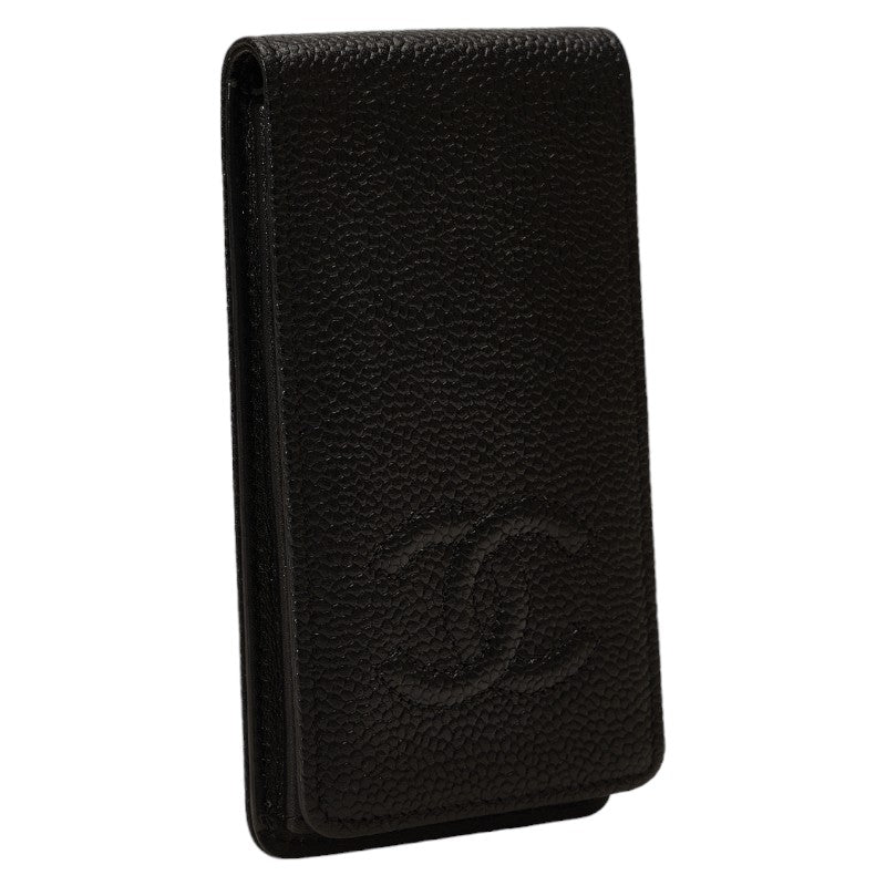 Chanel CC Caviar Phone Case Leather Other in Excellent condition