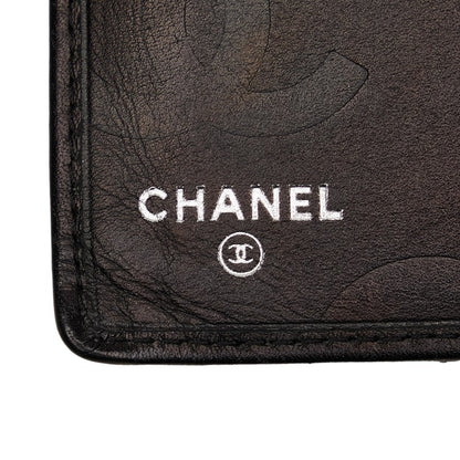 Chanel Cambon Quilted Leather Bifold Wallet Leather Long Wallet in Good condition