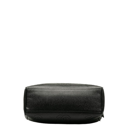 Chanel Triple CC Caviar Tote Bag Leather Tote Bag in Good condition