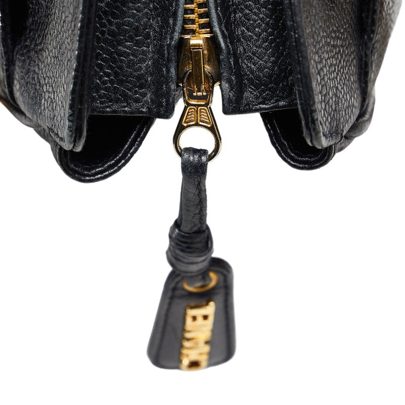 Chanel Triple CC Caviar Tote Bag Leather Tote Bag in Good condition
