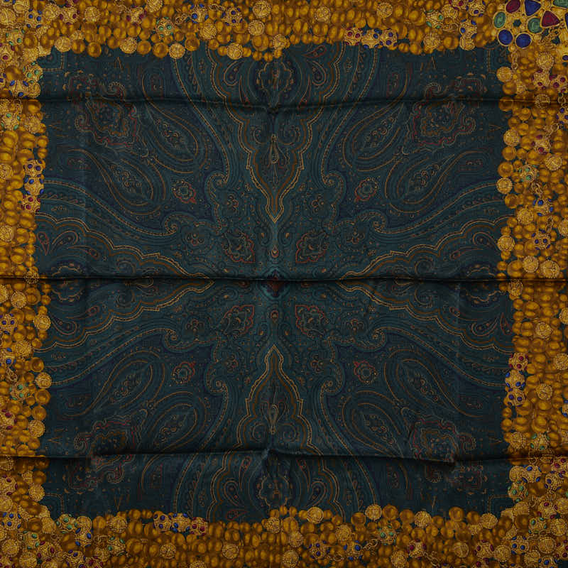 Chanel Paisley Silk Scarf  Canvas Scarf in Good condition