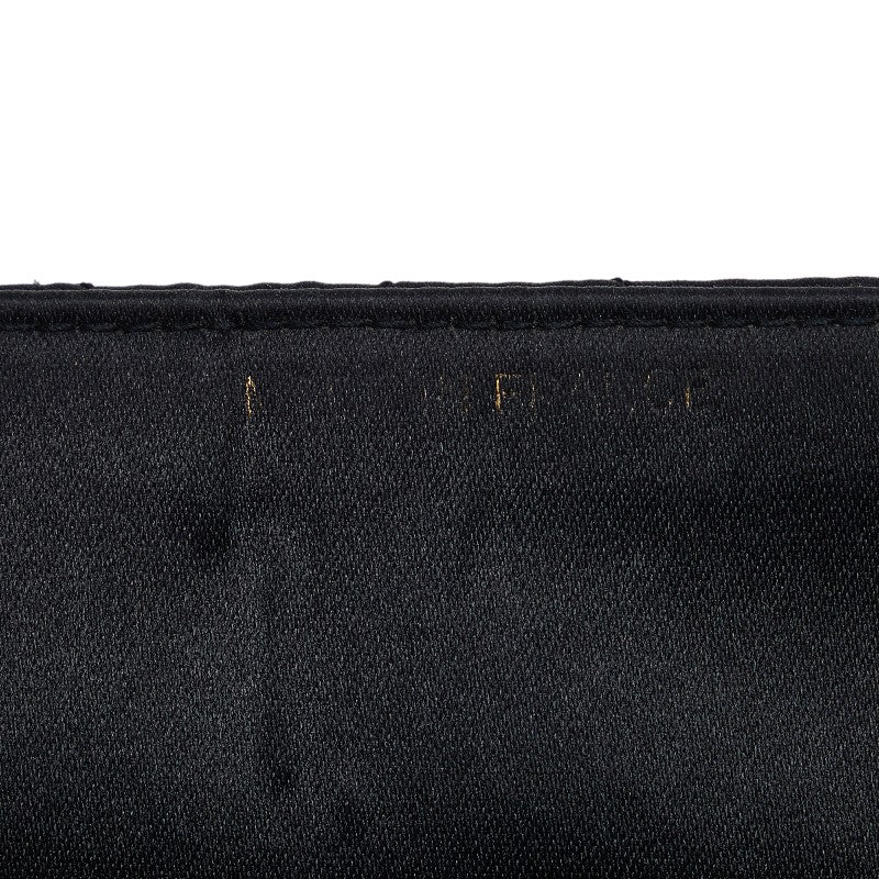 Chanel Quilted Velvet Flap Bag Canvas Shoulder Bag in Good condition