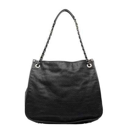 Chanel Coco Mark Punching Leather 2way Shoulder Bag
