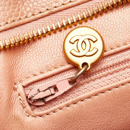 Chanel CC Caviar Medallion Tote  Leather Tote Bag in Good condition