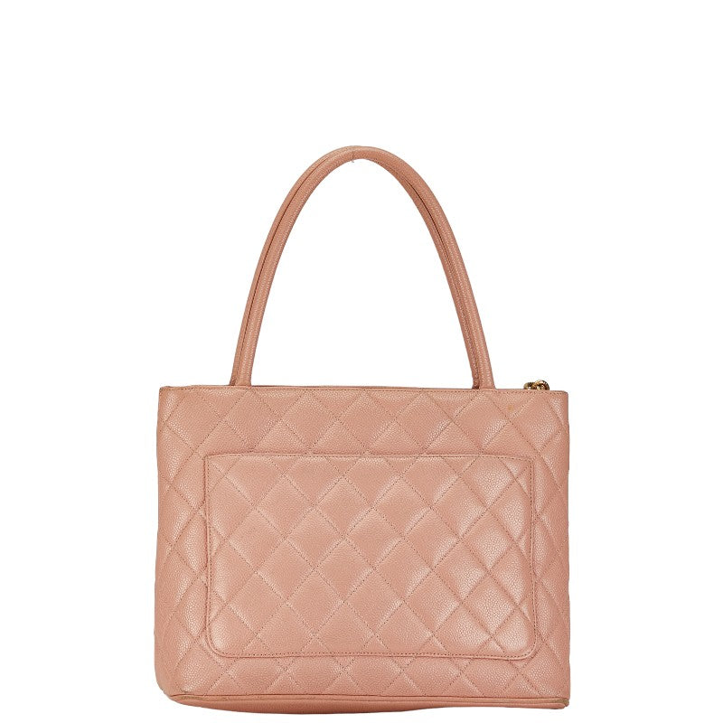 Chanel CC Caviar Medallion Tote  Leather Tote Bag in Good condition