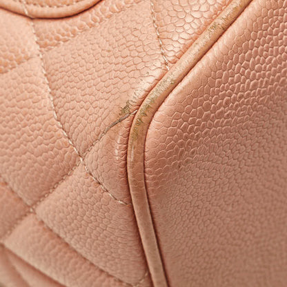 Chanel CC Caviar Medallion Tote  Leather Tote Bag in Good condition
