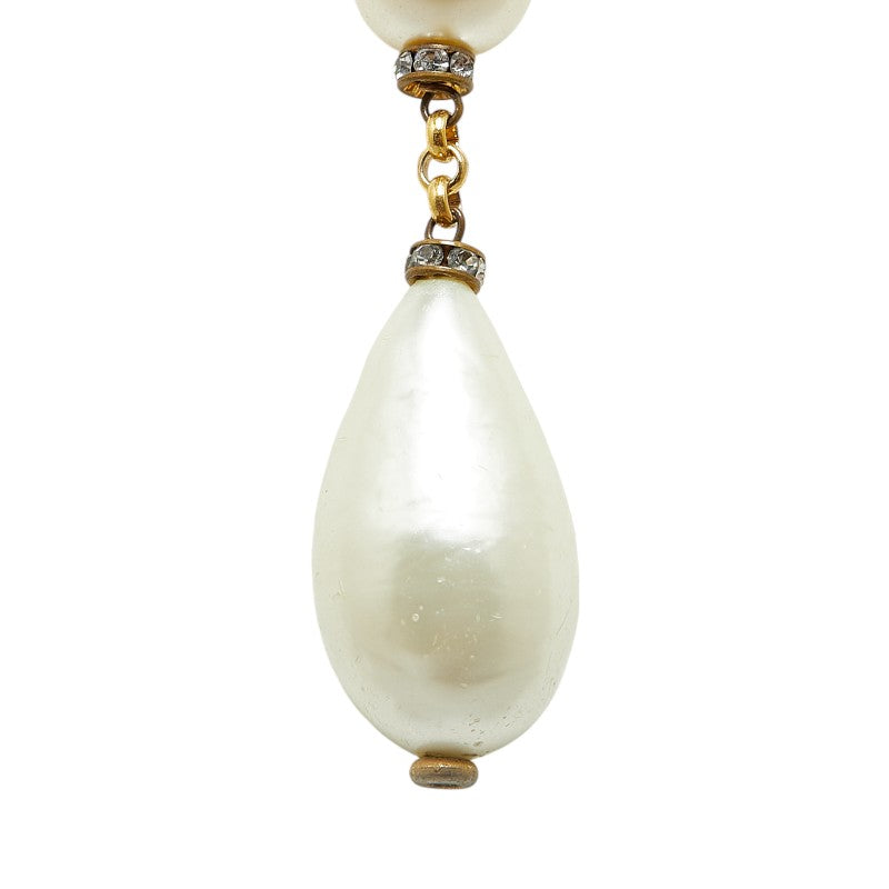 Chanel Large Pearl Rhinestone Necklace