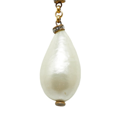 Chanel Large Pearl Rhinestone Necklace