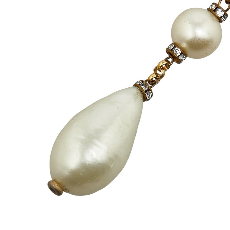 Chanel Large Pearl Rhinestone Necklace