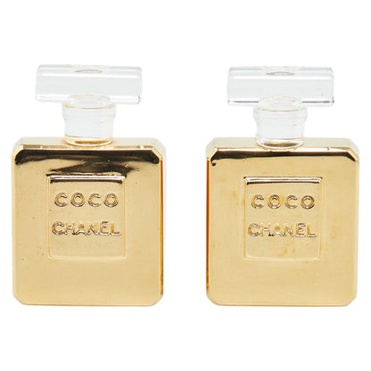 Chanel Perfume Bottle Logo Earrings