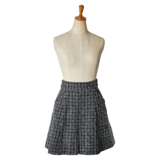 Chanel Tweed Coco Mark Cotton Blend Skirt