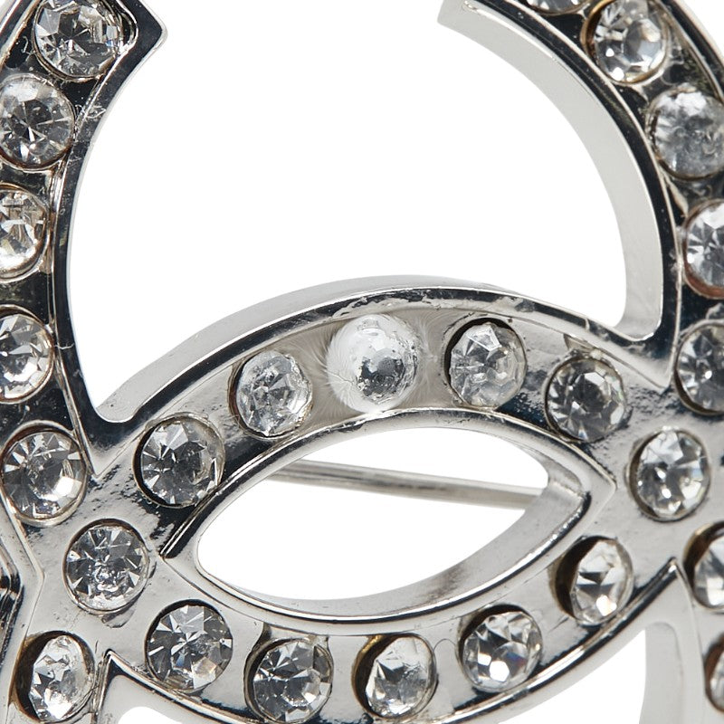 Chanel Metal Coco Mark Faux Pearl Brooch 07V