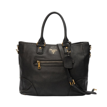 Prada Vitello Daino Convertible Tote