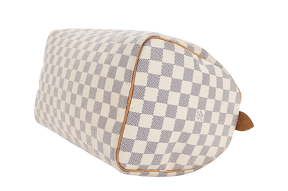 LOUIS VUITTON N41370 SPEEDY 30 DAMIER AZUR WITH LOCK ONLY NO KEY