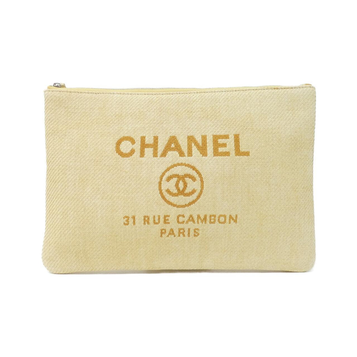 Chanel Deauville Line Raffia Pouch