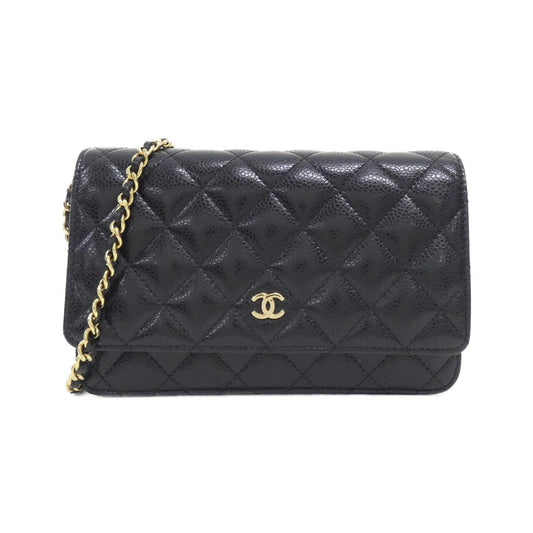 Chanel Timeless Classic Caviar Skin Wallet on Chain