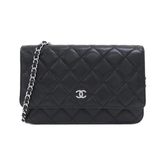 Chanel Timeless Classic Caviar Skin Wallet on Chain