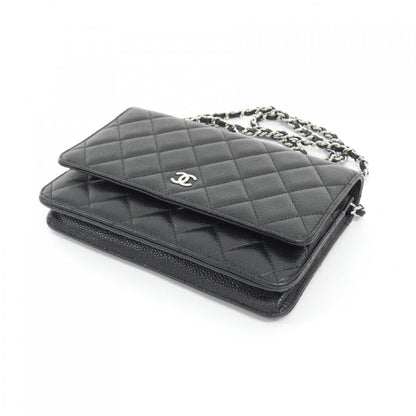 Chanel Timeless Classic Caviar Skin Wallet on Chain