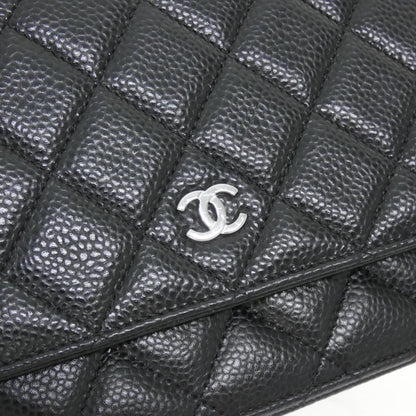 Chanel Timeless Classic Caviar Skin Wallet on Chain