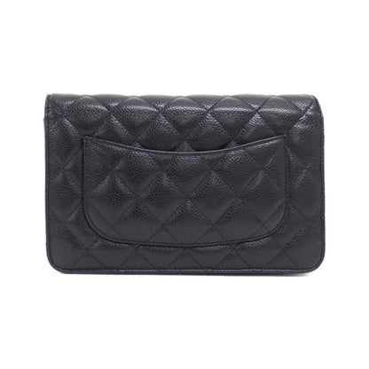 Chanel Timeless Classic Line Caviar Skin Chain Wallet