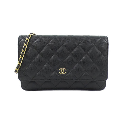 Chanel Timeless Classic Line Caviar Skin Chain Wallet
