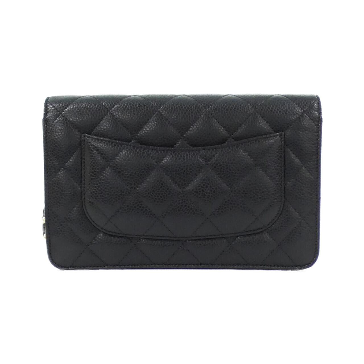 Chanel Timeless Classic Line Caviar Skin Chain Wallet