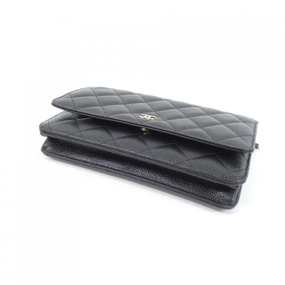 Chanel Timeless Classic Line Caviar Skin Chain Wallet