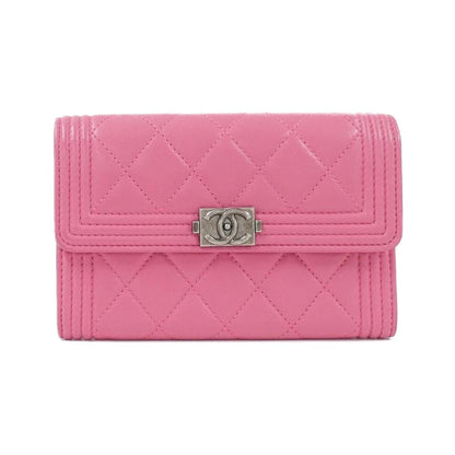 Chanel Boy Chanel Lambskin Wallet