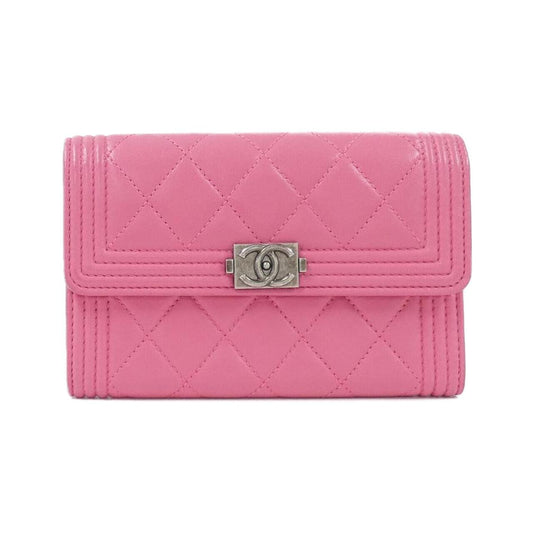 Chanel Boy Chanel Lambskin Wallet