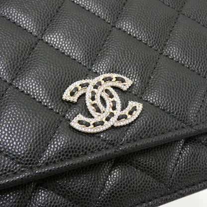 Chanel AP2734 Caviar Skin Chain Wallet