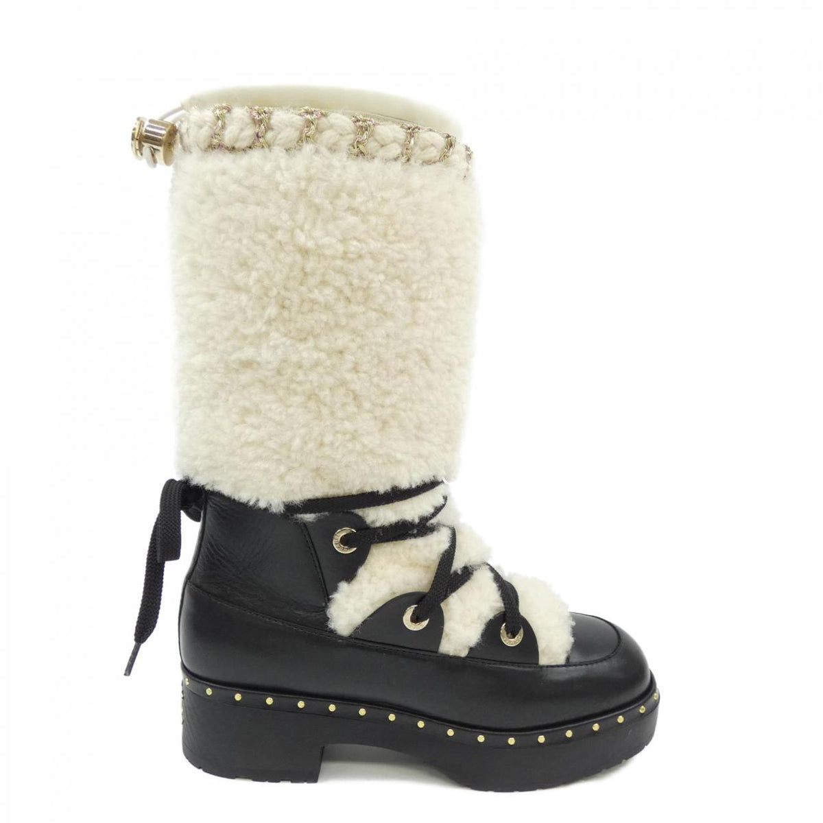 Chanel G35157Y52512 Shearling&Calfskin Long Boots