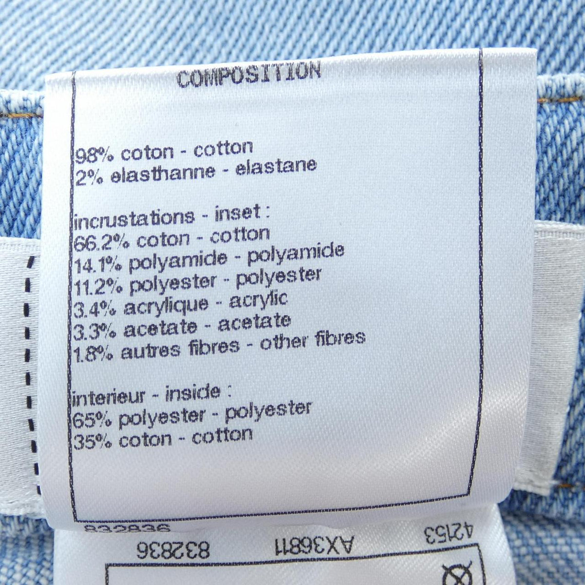 Chanel P59530V45240 18B Jeans